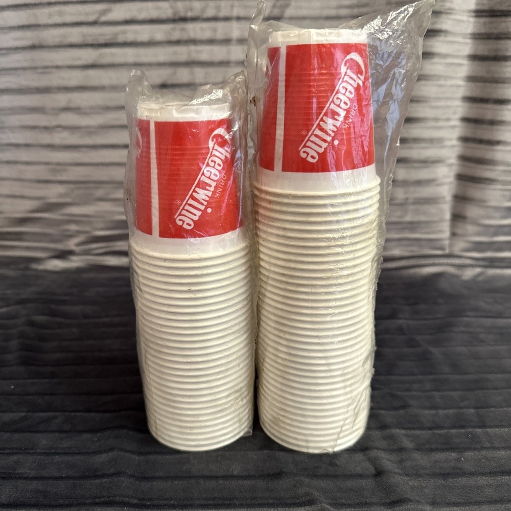 Vtg Cheerwine Soda Cups (65) Promotional 80/90's